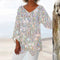 Avelina - Top vintage à col en V