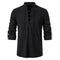 Camisa de lino y algodón