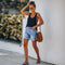 Mila - Shorts vaqueros de cintura alta