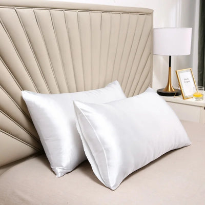 Taie d'oreiller luxueuse en soie rafraîchissante - Hypoallergénique pour peaux sensibles