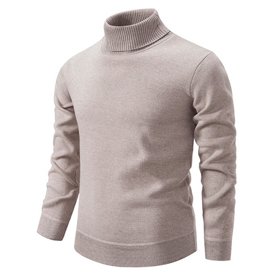 Cuello alto de lana suave para hombre