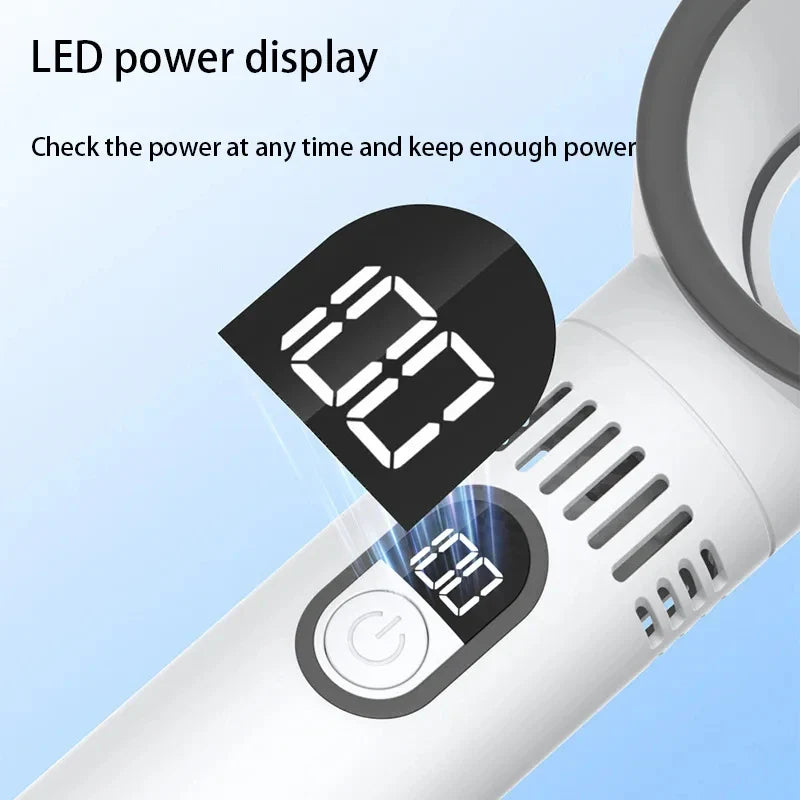 Ventilador de mano inalámbrico - Ventilador USB sin aspas, portátil y súper silencioso