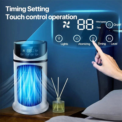 CoolBreeze Mini - Enfriador de aire USB 3 en 1 con tanque de agua de 300 ml 