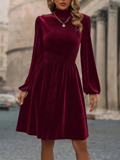 Elegante vestido de terciopelo para mujer | Perfecto para primavera y verano