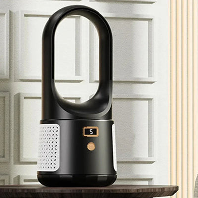 Ventilador de mesa sin aspas - Ventilador USB silencioso con batería para dormitorio y oficina