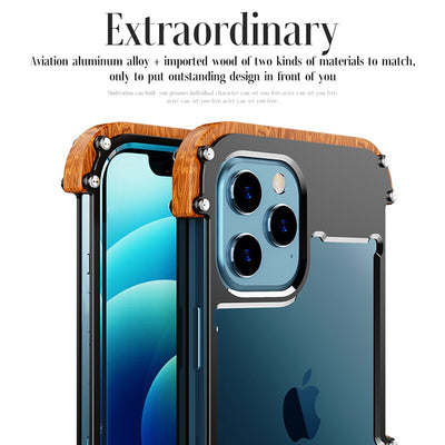 Funda para iPhone con acabado de madera