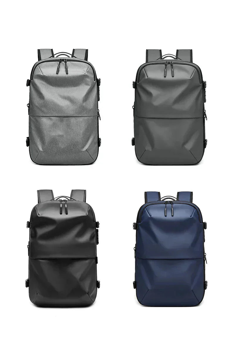 Mochila antirrobo de 60 l con compresión al vacío