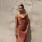 Leonie | Vestido largo de satén