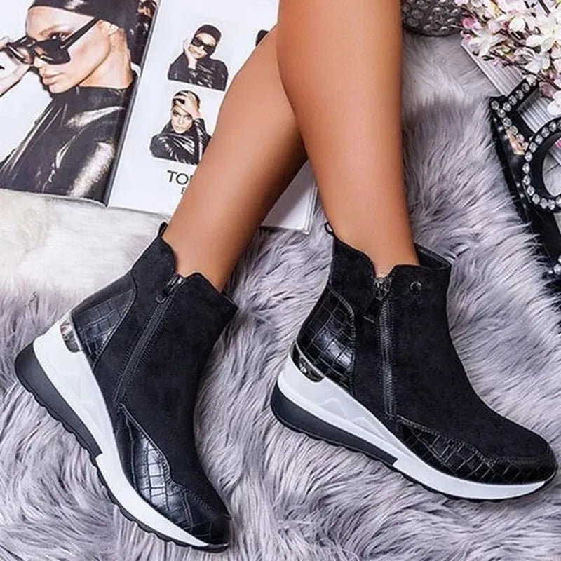 Bottes d'hiver orthopédiques pour femmes - chaudes, imperméables et de soutien