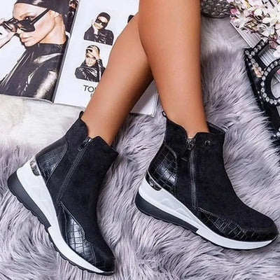 Bottes d'hiver orthopédiques pour femmes - chaudes, imperméables et de soutien