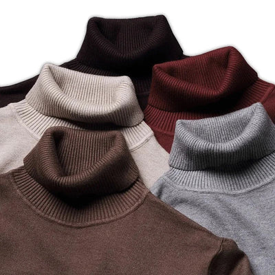 Cuello alto de algodón para hombre: suave y de alta calidad.