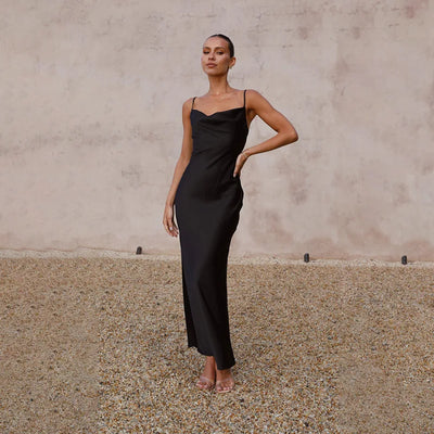 Leonie | Vestido largo de satén