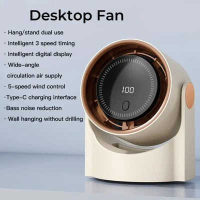 Ventilateur de table ultra-silencieux sans pales - Refroidisseur d'air sûr et efficace pour les chaleurs estivales