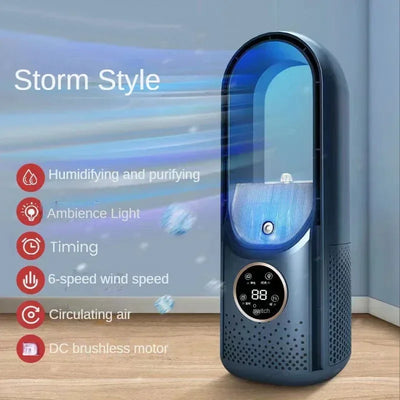 Purificador de aire CoolMist 3 en 1 sin rotor: silencioso, con UV e ionizador
