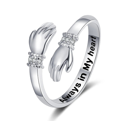 Te amo por siempre - anillo de abrazo