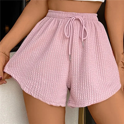 Noor - Shorts anchos con cordón