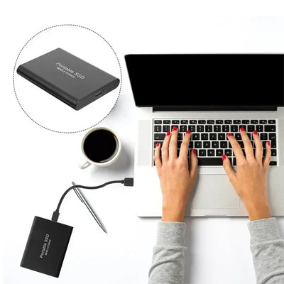SSD externo portátil ultrarrápido | Almacenamiento móvil | Almacenamiento rápido para portátiles y PC - SpeedFast 