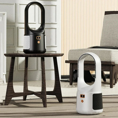 Ventilador de mesa sin aspas - Ventilador USB silencioso con batería para dormitorio y oficina
