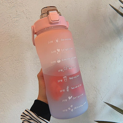 Bouteille d'eau motivante | 2L écologique