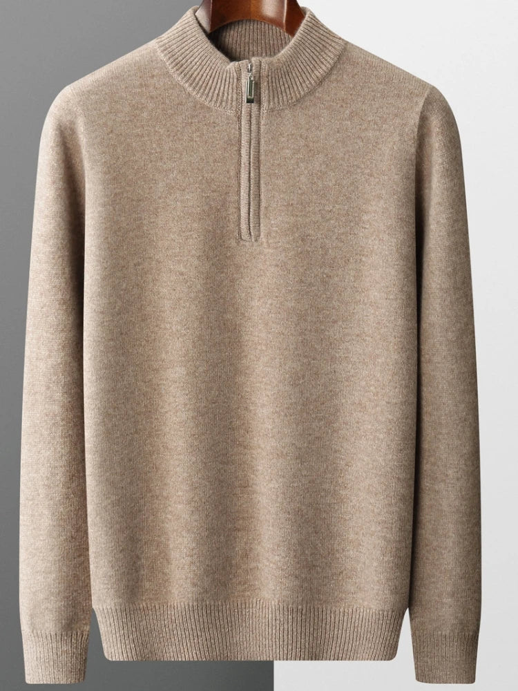 Morris | Suéter de cachemira con cremallera para hombre