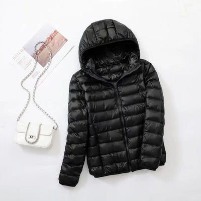 Doudoune à capuche pour femmes