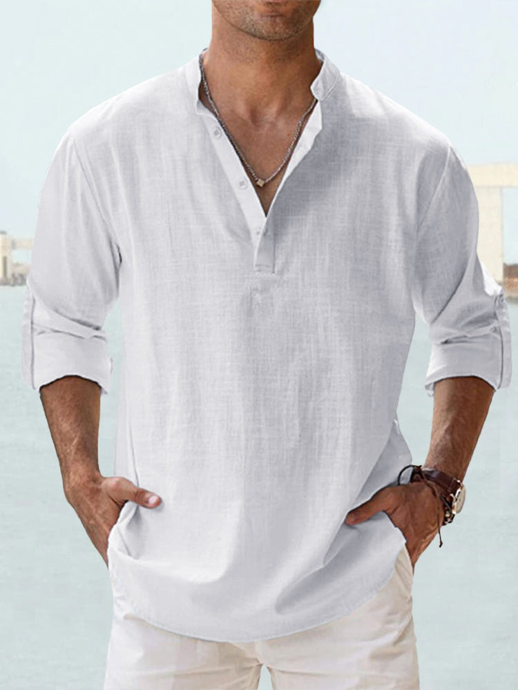 Camiseta abotonada para hombre