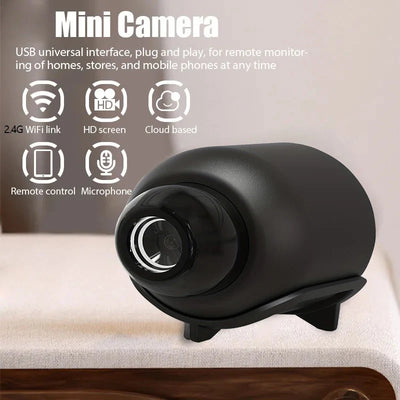 Mini cámara de seguridad con Wifi - 1080P HD con visión nocturna y detección de movimiento