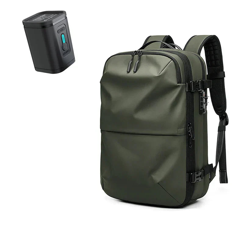 Mochila antirrobo de 60 l con compresión al vacío