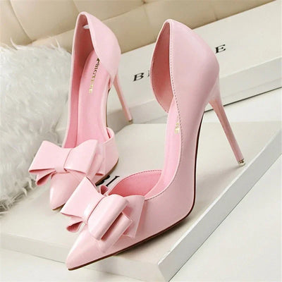 INGE | Zapatos de salón elegantes con lazo y punta puntiaguda