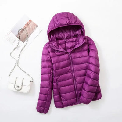 Doudoune à capuche pour femmes