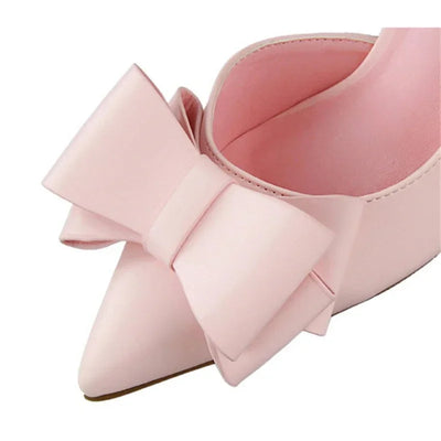 INGE | Zapatos de salón elegantes con lazo y punta puntiaguda