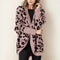 Kiln - Cárdigan con estampado de leopardo para mujer 