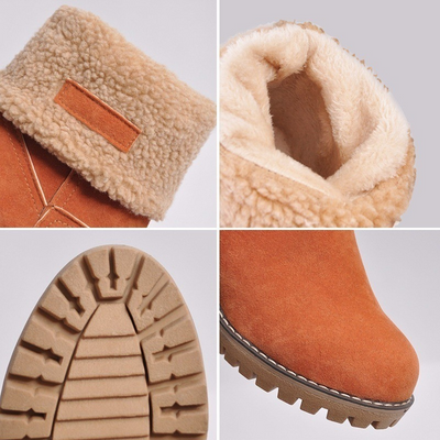 Botas de invierno cálidas y acolchadas para mujer