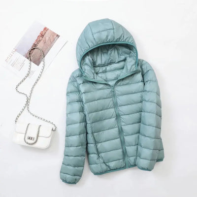 Doudoune à capuche pour femmes