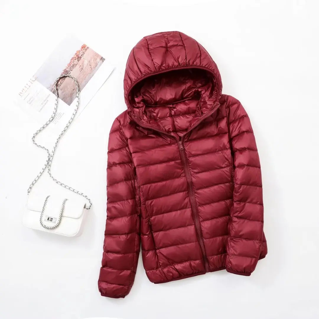 Doudoune à capuche pour femmes