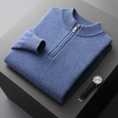 Morris | Suéter de cachemira con cremallera para hombre