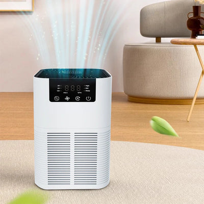 Purificateur d'air avec filtre HEPA et aromathérapie - Purification silencieuse de l'air ambiant pour la maison et la chambre à coucher