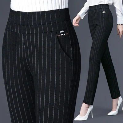 Leggings de cintura alta para mujer - Ajuste elástico - Detalle de bolsillo falso - Cómodos y flexibles