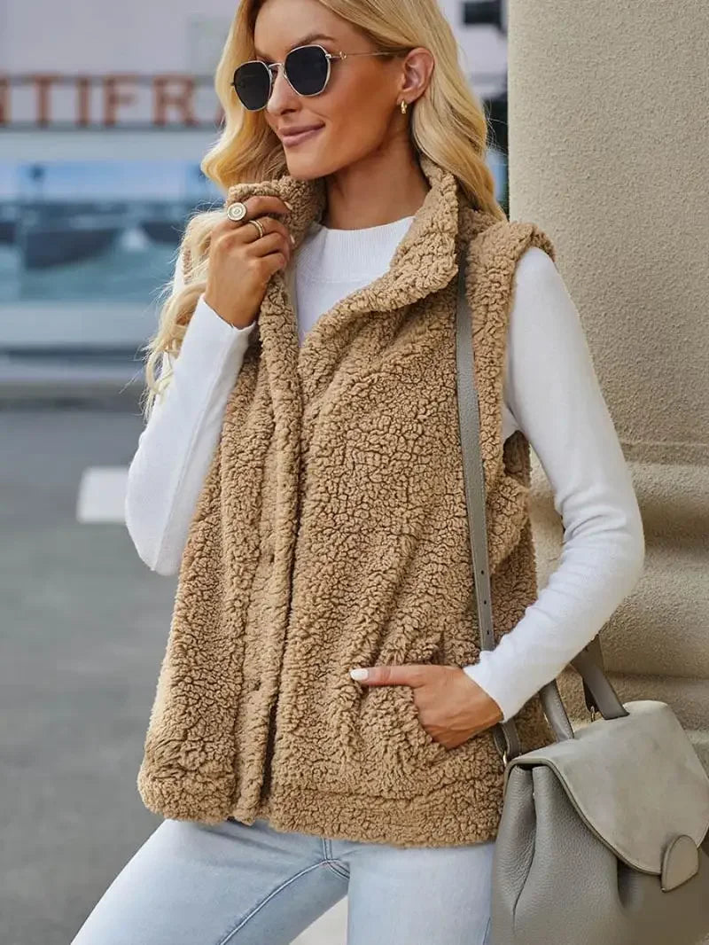 Berepe - Gilet en laine d'agneau pour femmes