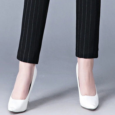 Leggings de cintura alta para mujer - Ajuste elástico - Detalle de bolsillo falso - Cómodos y flexibles