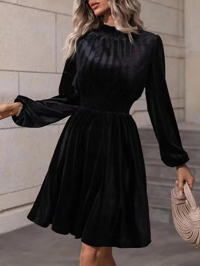 Elegante vestido de terciopelo para mujer | Perfecto para primavera y verano