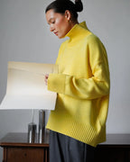 Strikket trøje til kvinder med høj hals | Oversize pasform | Blød og varm kvalitet