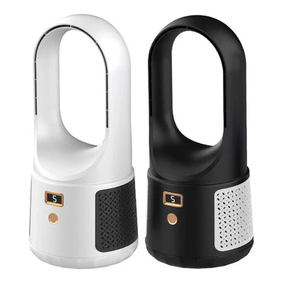 Ventilador de mesa sin aspas - Ventilador USB silencioso con batería para dormitorio y oficina