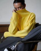 Strikket trøje til kvinder med høj hals | Oversize pasform | Blød og varm kvalitet