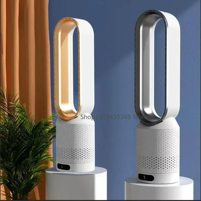 Ventilador de torre sin aspas 3 en 1: seguro, silencioso y elegante con 8 velocidades y control remoto