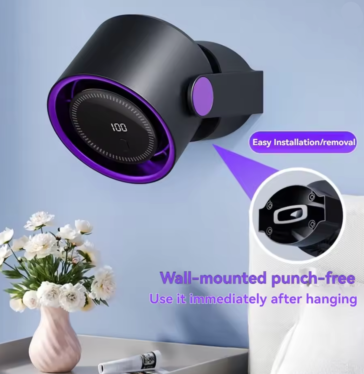 Ventilateur de table ultra-silencieux sans pales - Refroidisseur d'air sûr et efficace pour les chaleurs estivales