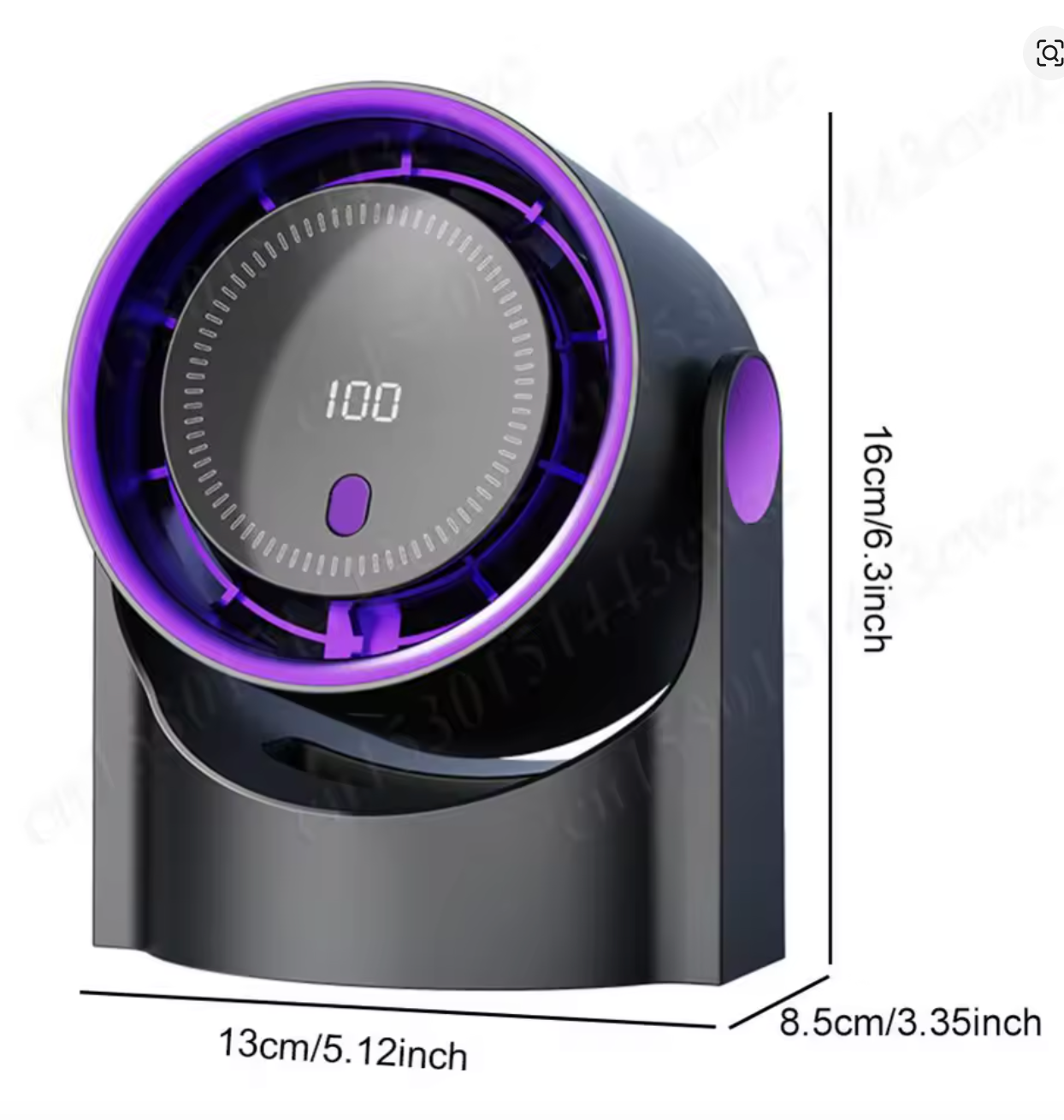Ventilateur de table ultra-silencieux sans pales - Refroidisseur d'air sûr et efficace pour les chaleurs estivales