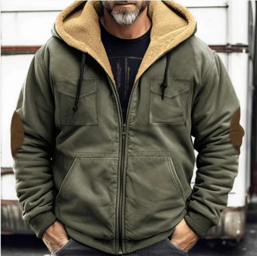 El Sherpa Gary - Suéter Sherpa cálido para otoño e invierno