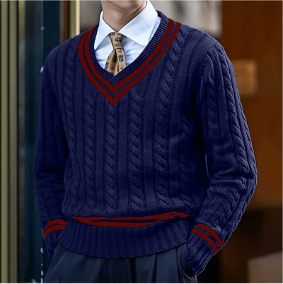 Floris | Elegantní svetr s výstřihem do V