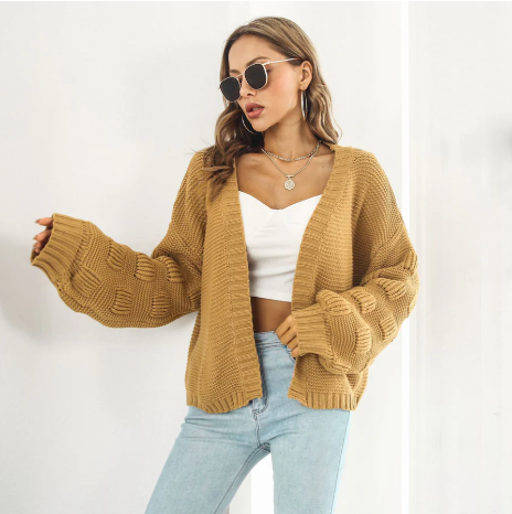 Pull chaud à manches longues pour femme, luxueux